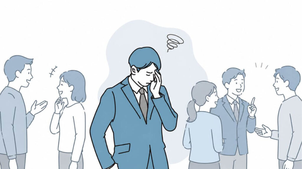 HSPの人付き合いについて書いた記事のアイキャッチ画像