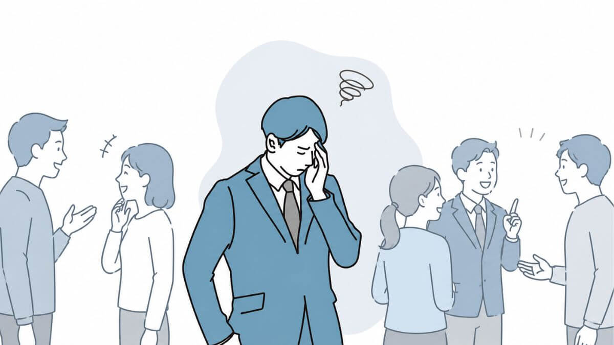 HSPの人付き合いについて書いた記事のアイキャッチ画像